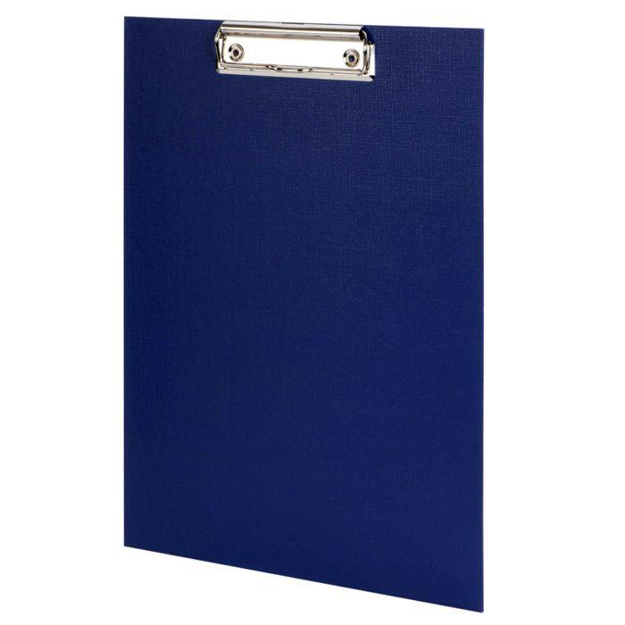 Папка-планшет картонная Staff, А4, 90л, металлический зажим, бумвинил, синяя - фото 3 - id-p100160152