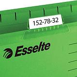 Папка картонная подвесная Esslte Plus, Foolscap, 412x240мм, 300л, 210гр/м2, зелёная, 25шт в плёнке, фото 3