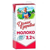 Молоко Домик в деревне, 3,2 % жирности, 925мл