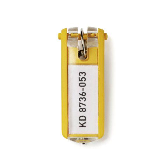 Брелок для ключей Durable Key Clip, жёлтый, 6 штук в пакете