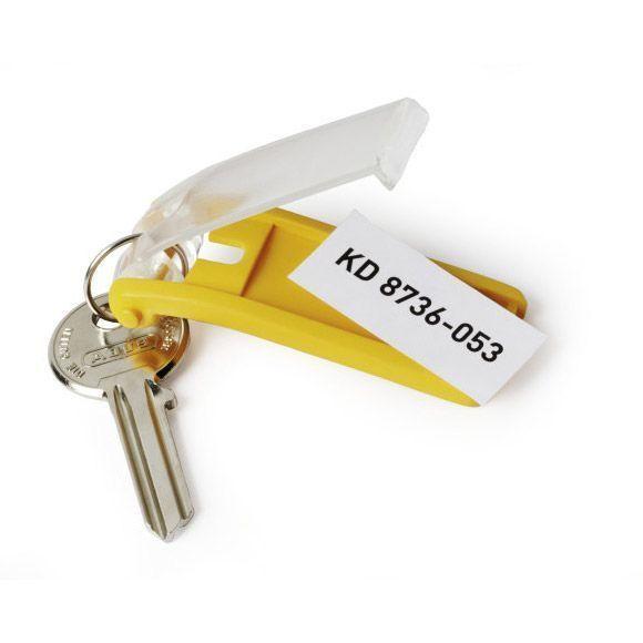 Брелок для ключей Durable Key Clip, жёлтый, 6 штук в пакете - фото 3 - id-p100162136