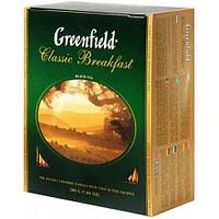 Чай чёрный Greenfield, серия Classic Breakfast, 100 пакетиков по 2гр