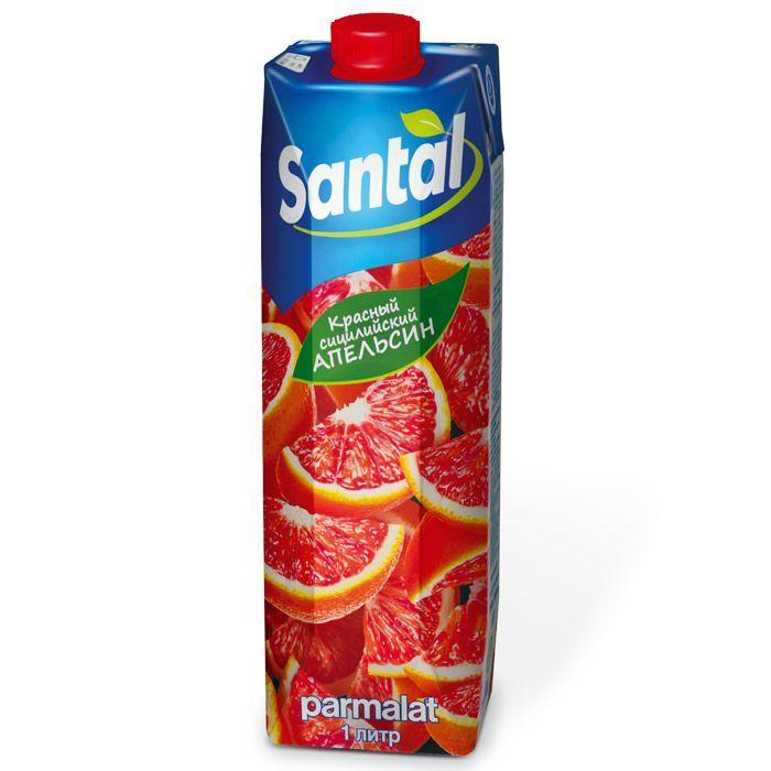Сок Santal Красный сицилийский апельсин, 1л