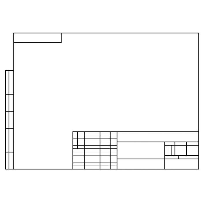 Набор бумаги для черчения Hatber, 10л, А4, 180гр/м2, горизонтальная рамка, в папке, серия Графика - фото 2 - id-p100158569