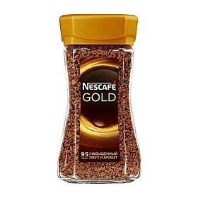 Кофе растворимый Nescafe Gold, 190гр, стеклянная банка