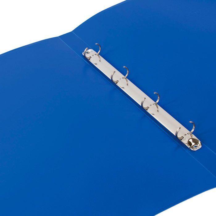 Папка пластиковая вертикальная Brauberg, А3, на 4-х кольцах, корешок 30мм, 800мкм, серия Standard - Синяя - фото 8 - id-p100161213