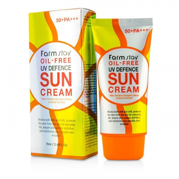 Farmstay Oil-Free UV Defence Sun Cream SPF50+ PA+++ Солнцезащитный крем без масел 70 мл - фото 1 - id-p100158664
