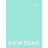 Папка картонная Hatber Premium, А4, на 4-х кольцах, ламинация, серия NewTone Neon - Мята