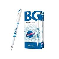 Ручка гелевая BG Fantasy, 0,38мм, синяя, белый корпус с рисунком