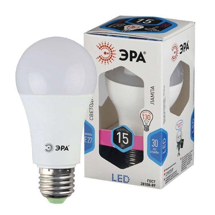 Лампа светодиодная Эра, LED 15W E27, 4000К, матовая - фото 1 - id-p100165221