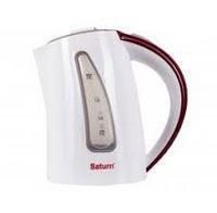 Электрический чайник Saturn ST-EK8425 бело-красный - фото 1 - id-p100162325
