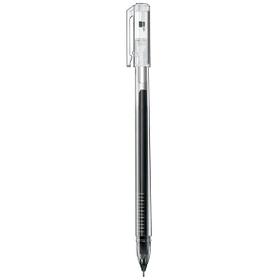Ручка гелевая Hatber Pin, 0,5мм, чёрная, прозрачный корпус