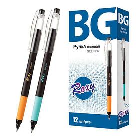 Ручка гелевая BG Roxy, 0,5мм, синяя, цветной корпус