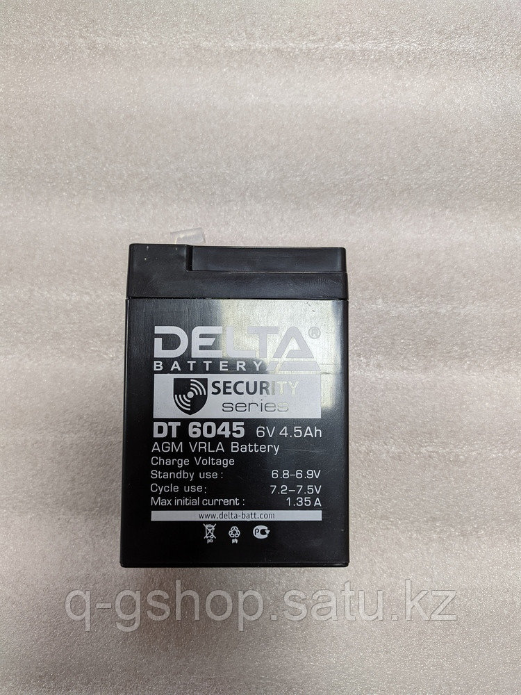 Свинцовый аккумулятор Delta 6V, 4.5Ah