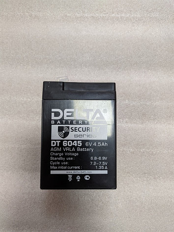 Свинцовый аккумулятор Delta 6V, 4.5Ah, фото 2