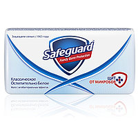 Мыло туалетное Safeguard, Классическое Ослепительно Белое, антибактериальное, 90гр