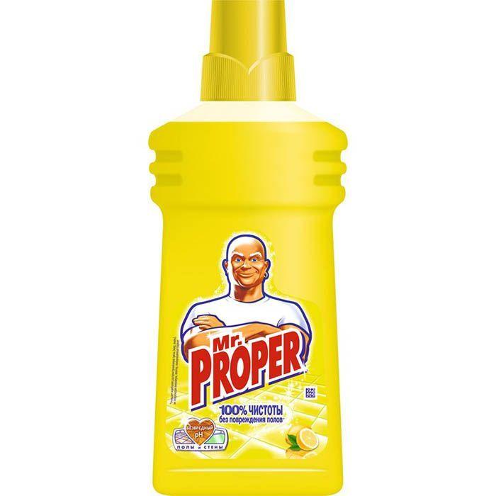 Жидкое средство для мытья полов Mr. Proper, Лимон, 500мл. - фото 1 - id-p100158820