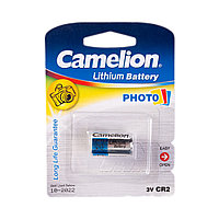 Батарейка, CAMELION, CR2-BP1, Lithium, 3V, 1 шт., Серебристый