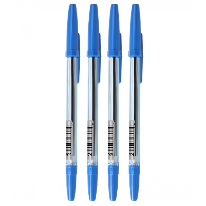 Ручка шариковая Стамм Office, 0,7-1мм, синяя, тонированный голубой корпус - фото 1 - id-p100165350
