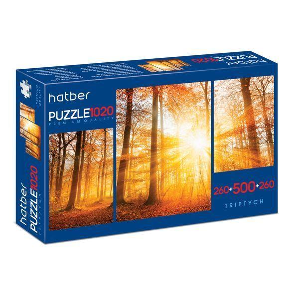 Пазлы Hatber Premium, 260/500/260 элементов, А2, 3 картинки, серия В тишине природы - фото 1 - id-p100162445