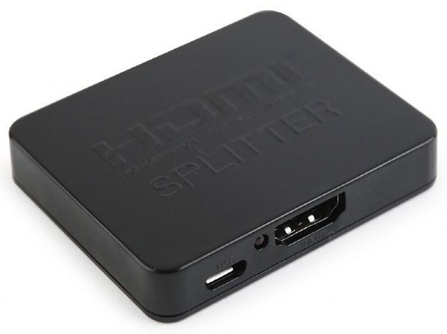 Разветвитель HDMI Cablexpert DSP-2PH4-03, HD19F/2x19F, 1 компьютер = 2 монитора, Full-HD, 3D, 1.4v, - фото 1 - id-p100161545