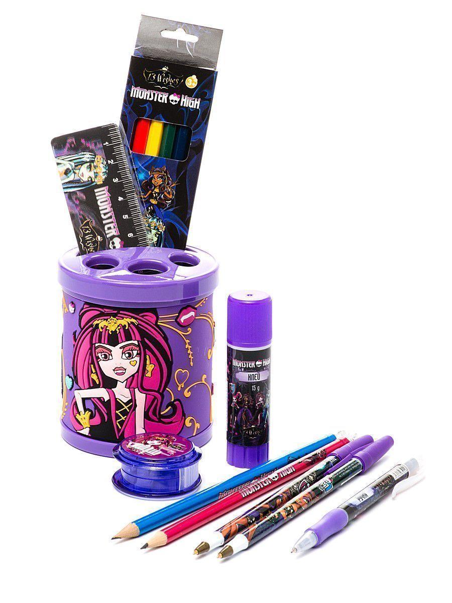 Набор школьника Centrum, 12 предметов, серия Monster High, в пакете - фото 2 - id-p100160656