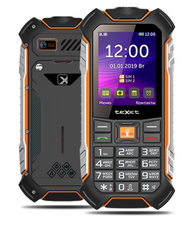 Мобильный телефон Texet TM-530R черный - фото 1 - id-p100165433