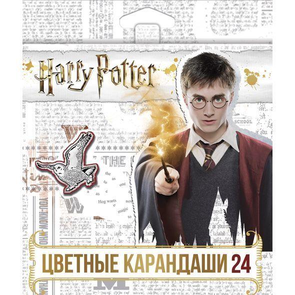 Карандаши Hatber VK, 24 цвета, серия Гарри Поттер №2, в картонной упаковке - фото 1 - id-p100163472