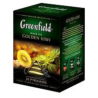 Чай черный Greenfield, серия Golden Kivi, 20 пакетиков-пирамидок по 1,8гр