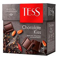 Чай чёрный Tess, серия Chocolate Kiss, 20 пакетиков-пирамидок по 1,8гр