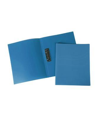 Папка пластиковая Hatber, А4, 500мкм, 14мм, металлический зажим, серия Line - Синяя