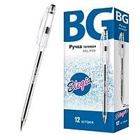 Ручка гелевая BG Elegia, 0,7мм, чёрная, прозрачный корпус