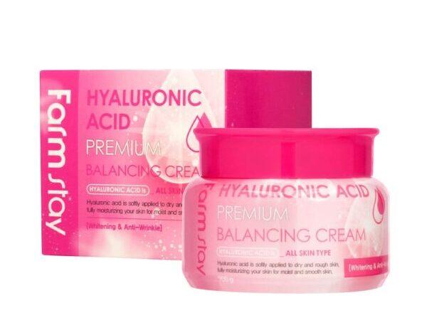 FarmStay Hyaluronic Acid Premium Balancing Cream Балансирующий гиалуроновый крем для лица 100 гр - фото 1 - id-p100162580