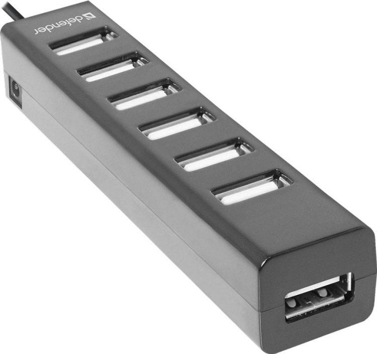 Разветвитель Defender Swift USB2.0, 7 портов HUB - фото 1 - id-p100163524