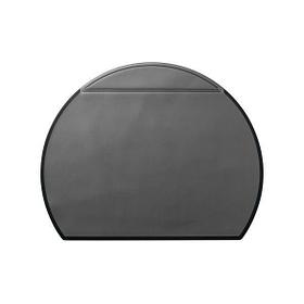 Настольное пластиковое покрытие Durable, 65x52см, полукруглое, прозрачный верхний слой, чёрное