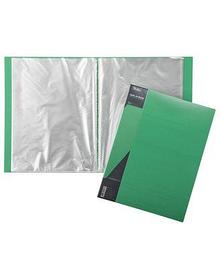Папка пластиковая Hatber, А4, 800мкм, 80 вкладышей, 40мм, серия Standard - Зелёная