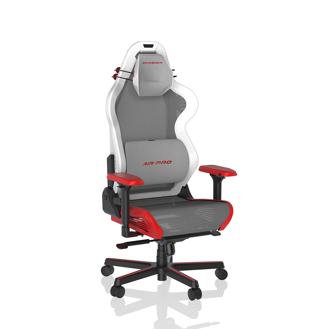 Игровое компьютерное кресло, DX Racer, AIR/R1S/WRN, Сетчатый, Механизм качания: топ-ган, Прорезиненные колеса - фото 1 - id-p100163538