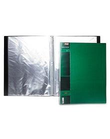 Папка пластиковая Hatber, А4, 700мкм, 20 вкладышей, 14мм, серия Wood - Зелёная