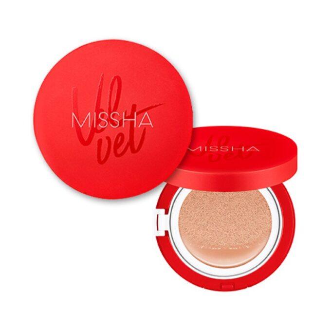 Missha Velvet Finish Cushion SPF50+ PA+++ Тональный кушон с матовым финишем SPF50+ PA+++ - фото 1 - id-p100162615