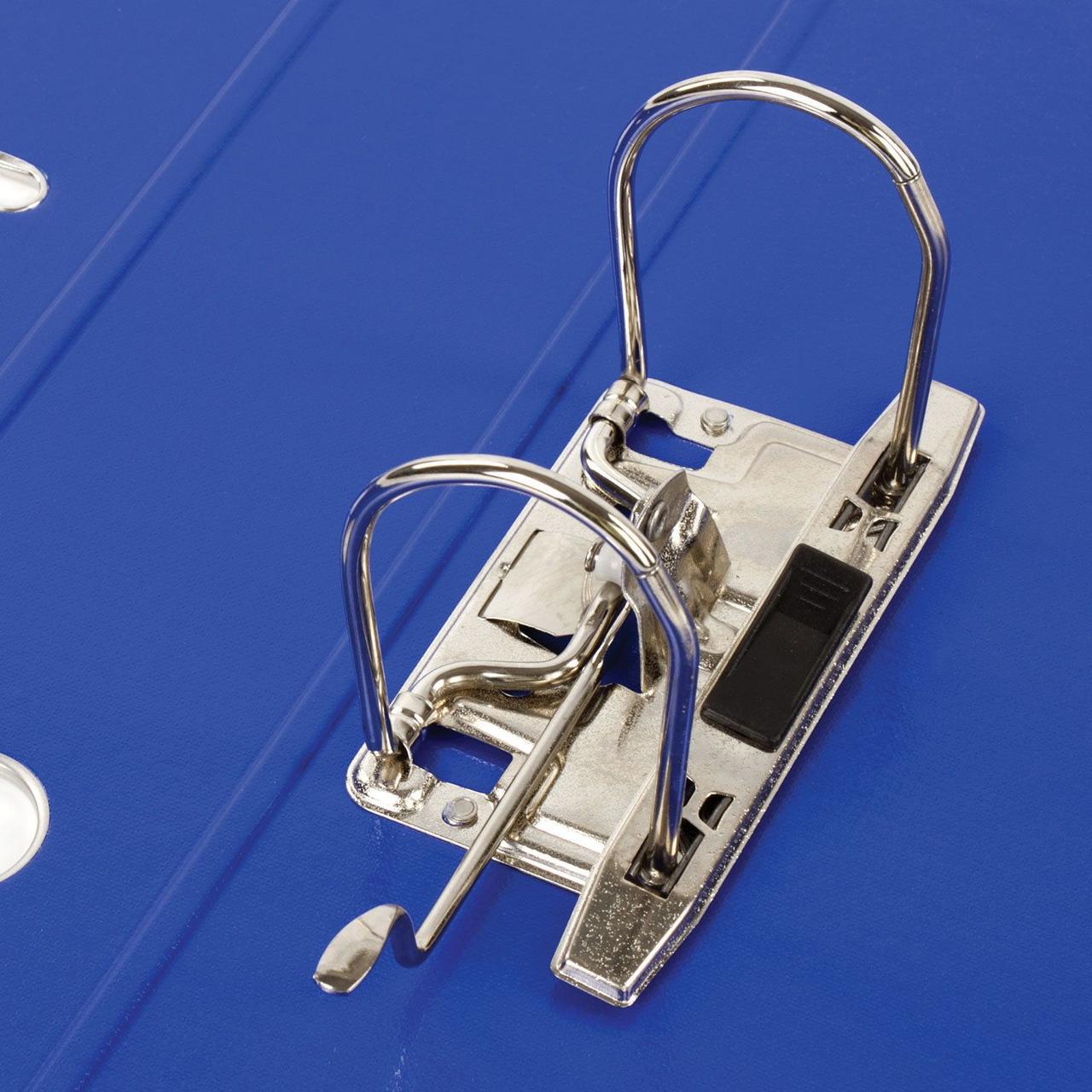 Папка регистратор Brauberg Extra, А4, 75мм, арочный механизм, покрытие пластик, синяя - фото 6 - id-p100160753