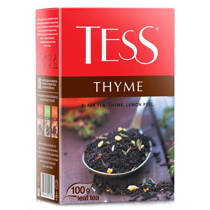 Чай чёрный Tess, серия Thyme, листовой, с чабрецом и цедрой лимона, 100 гр - фото 1 - id-p100162649