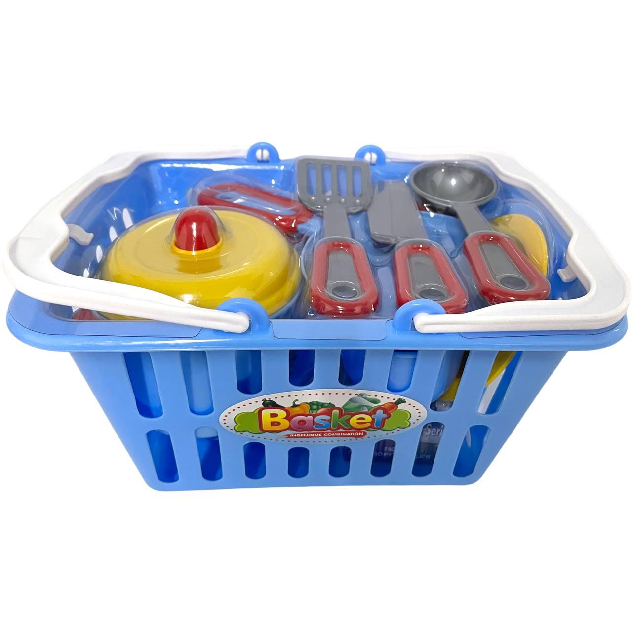 594-56 Kitchen set корзина с посудой 25*14см, фото 1