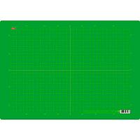 Доска пластиковая для лепки Hatber, А3, серия В клеточку - Зелёная