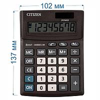 Калькулятор настольный Citizen Business Line, CMB801-BK, 8-разрядный, 137x102x31мм, чёрный