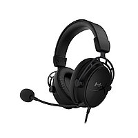 Гарнитура, HyperX, Cloud Alpha S Black, HX-HSCAS-BK/WW, Микрофон съёмный гибкий, Динамики 50 мм, 13-27000гц,