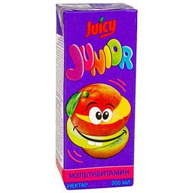 Сок Juicy Junior, Мультивитамин, 200мл