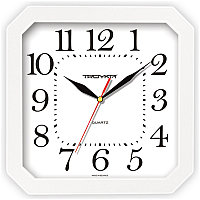 Часы настенные Troyka, 29x29x3,5см, квадратные, белые, белая рамка