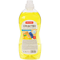 Жидкое средство для мытья полов OfficeClean, Антибактериальное, Лимон, 1л в бутылке