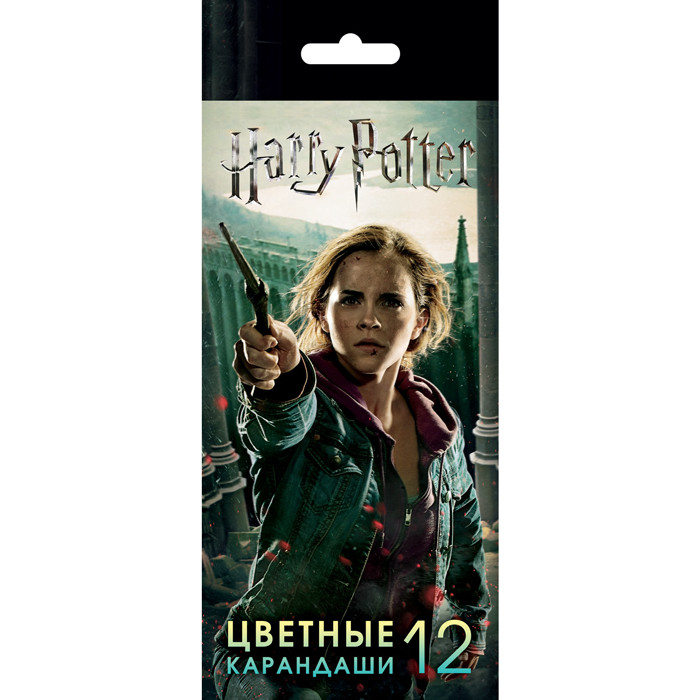 Карандаши Hatber VK, 12 цветов, серия Гарри Поттер №1, в картонной упаковке - фото 1 - id-p100162786