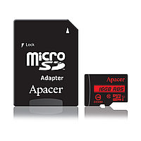 Карта памяти, Apacer, AP16GMCSH10U5-R, MicroSDHC 16GB, с адаптером SD